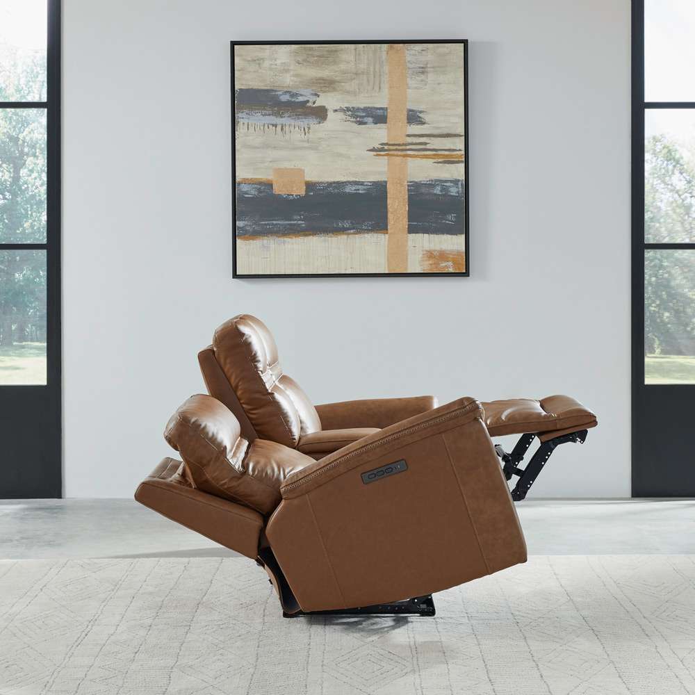 Liberty Furniture - Cooper Loveseat with Console P3 & ZG - Camel - 7007CM-23P veiw 2
