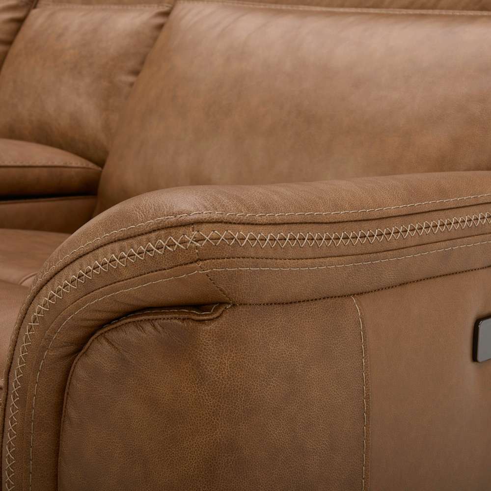 Liberty Furniture - Cooper Loveseat with Console P3 & ZG - Camel - 7007CM-23P veiw 3