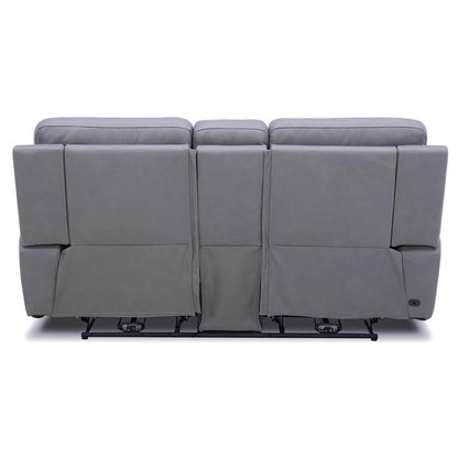 Liberty Furniture - Cooper Loveseat w/Console P3 & ZG - Blue Gray in Blue Gray Leather - 7007BG-23P veiw 9