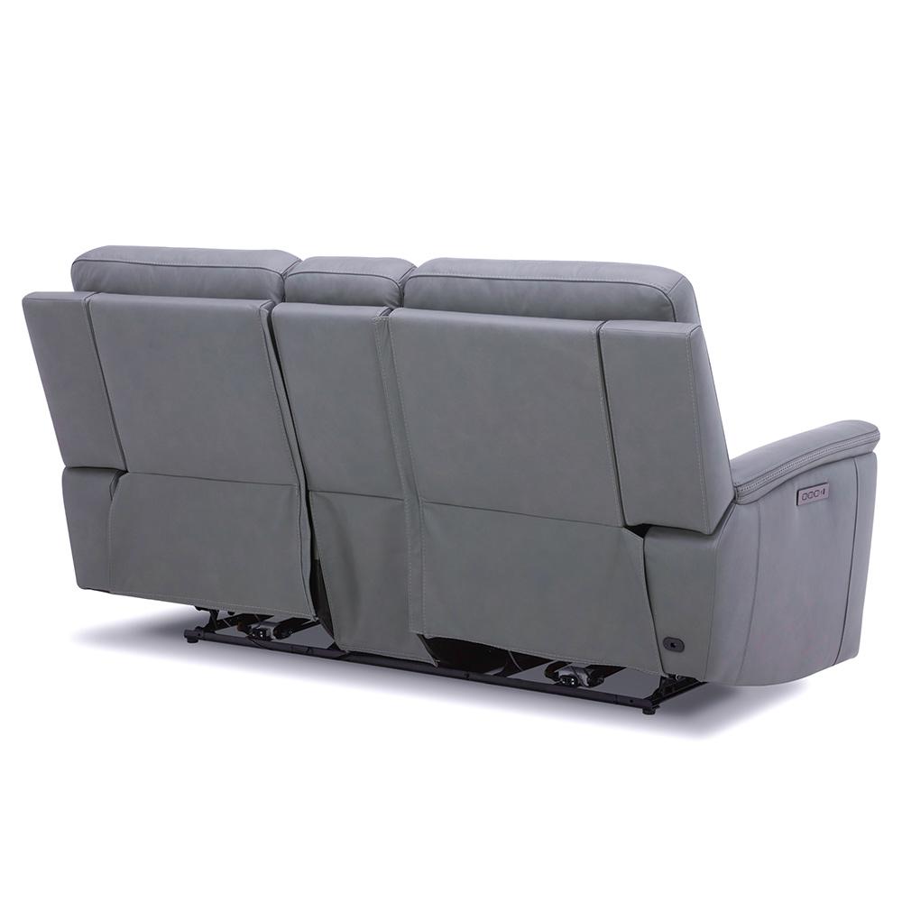 Liberty Furniture - Cooper Loveseat w/Console P3 & ZG - Blue Gray in Blue Gray Leather - 7007BG-23P veiw 11