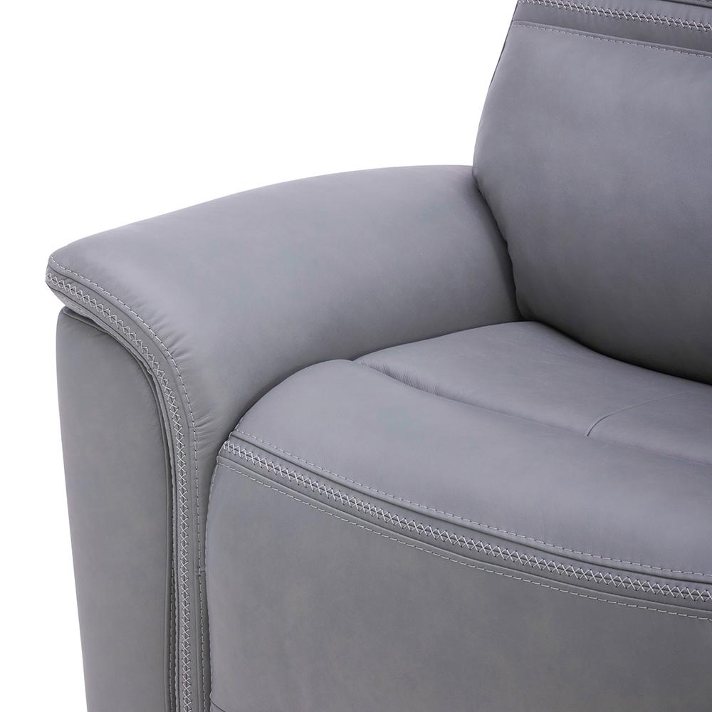 Liberty Furniture - Cooper Loveseat w/Console P3 & ZG - Blue Gray in Blue Gray Leather - 7007BG-23P veiw 12