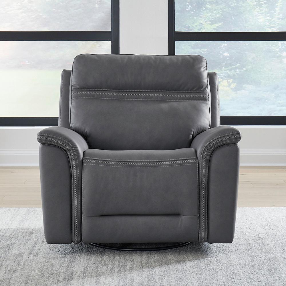 Liberty Furniture - Cooper SG Recliner P3 - Blue Gray in Blue Gray Leather - 7007BG-13P veiw 1