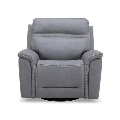 Liberty Furniture - Cooper SG Recliner P3 - Blue Gray in Blue Gray Leather - 7007BG-13P veiw 3
