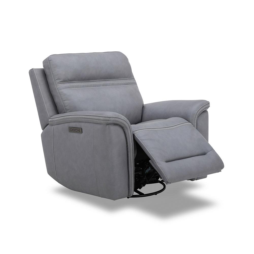 Liberty Furniture - Cooper SG Recliner P3 - Blue Gray in Blue Gray Leather - 7007BG-13P veiw 4