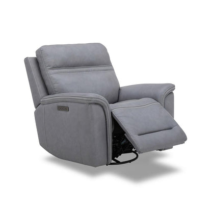 Liberty Furniture - Cooper SG Recliner P3 - Blue Gray in Blue Gray Leather - 7007BG-13P veiw 4