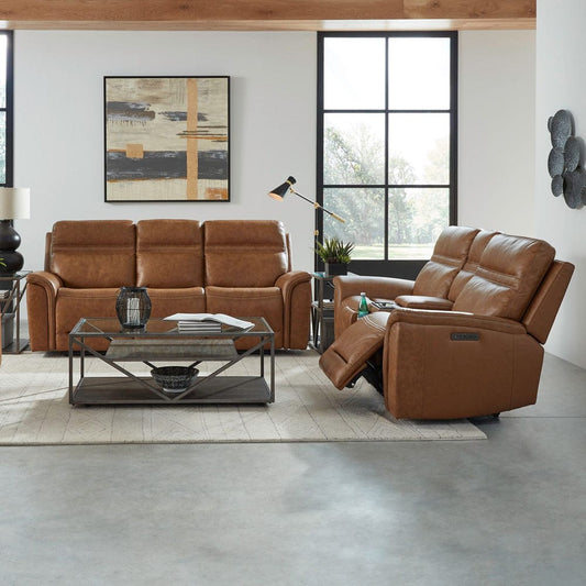 Liberty Furniture - Cooper - Sofa & Loveseat in Brown - 7007CM-UPH-SOLO view 1