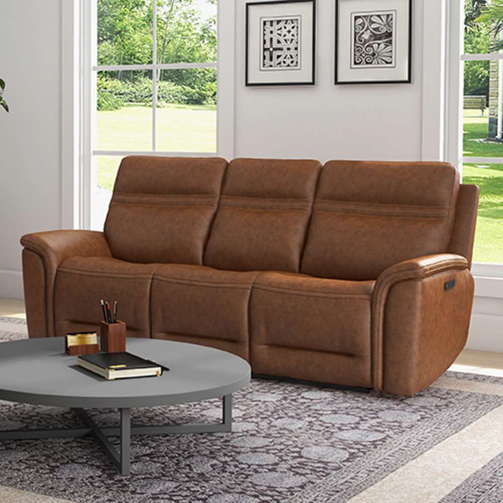 Liberty Furniture - Cooper Sofa P3 & ZG Camel - 7007CM-33P veiw 1