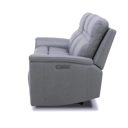Liberty Furniture - Cooper Sofa P3 & ZG - Blue Gray in Blue Gray Leather - 7007BG-33P veiw 7