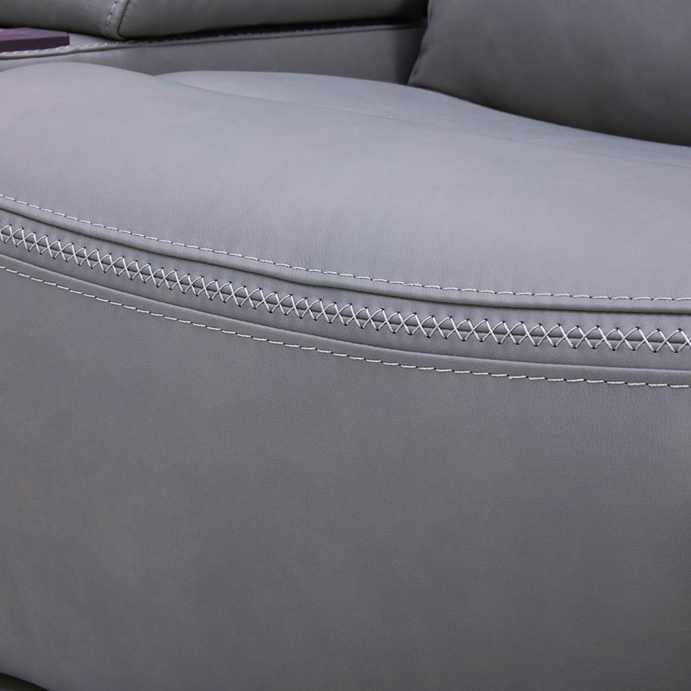 Liberty Furniture - Cooper Sofa P3 & ZG - Blue Gray in Blue Gray Leather - 7007BG-33P veiw 11