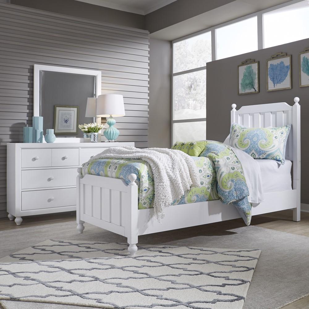 Liberty Furniture - Cottage View Twin Panel Bed, Dresser & Mirror - 523-YBR-TPBDM veiw 1