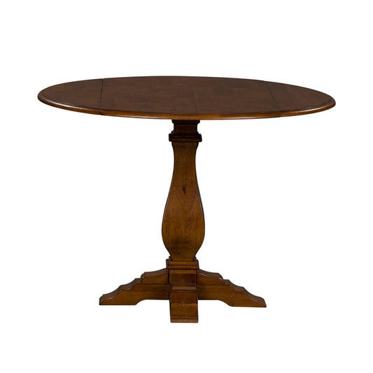 Liberty Furniture - Creations Drop Leaf Pedestal Table in Various - 38-CD-ROS veiw 2