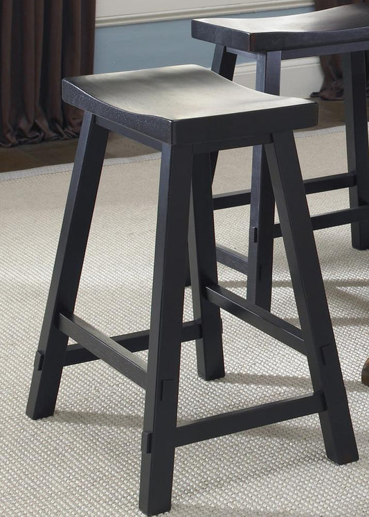 Liberty Furniture - Creations II 24 Inch Sawhorse Barstool In Black - 48-B1824 veiw 1