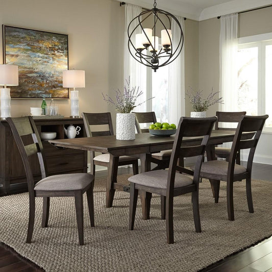 Liberty Furniture - Double Bridge 7 Piece Trestle Table Set - 152-CD-7TRS veiw 1
