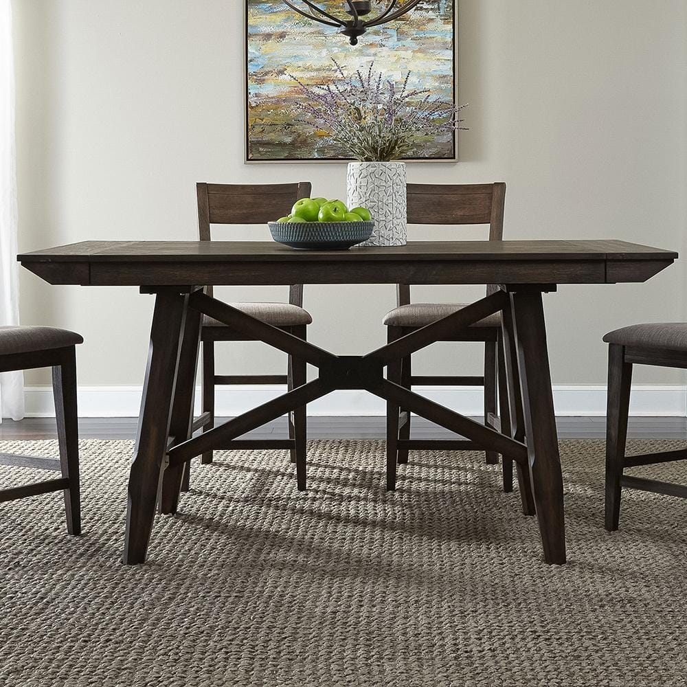 Liberty Furniture - Double Bridge Gathering Table in Dark Chestnut - 152-CD-GTS veiw 1