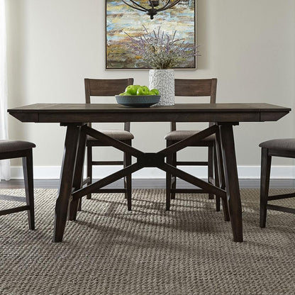 Liberty Furniture - Double Bridge Gathering Table in Dark Chestnut - 152-CD-GTS veiw 1
