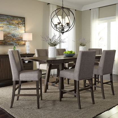 Liberty Furniture - Double Bridge - Opt 7 Piece Gathering Table Set in Brown - 152-CD-O7GTS view 1