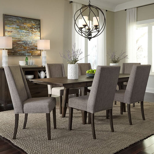 Liberty Furniture - Double Bridge - Opt 7 Piece Trestle Table Set in Brown - 152-CD-O7TRS view 1