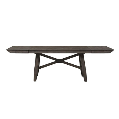 Liberty Furniture - Double Bridge - Optional 6 Piece Trestle Table Set in Brown - 152-CD-O6TRS view 3
