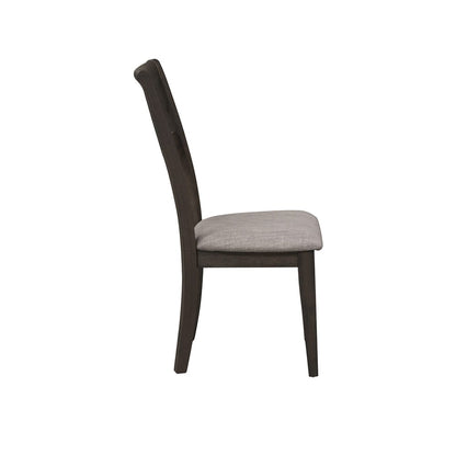 Liberty Furniture - Double Bridge Splat Back Side Chair  in Dark Chestnut - 152-C2501S veiw 4