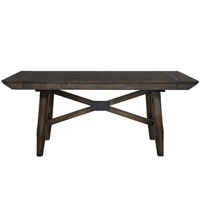 Liberty Furniture - Double Bridge Trestle Table in Dark Chestnut - 152-CD-TRS veiw 3