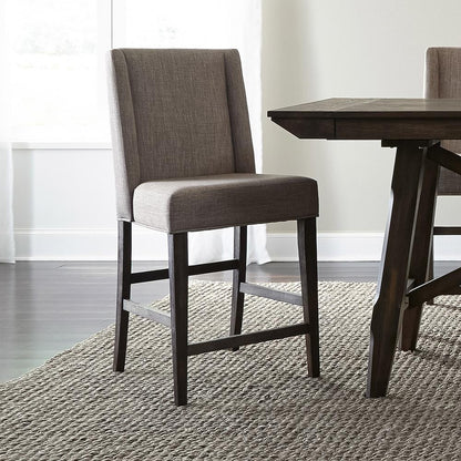 Liberty Furniture - Double Bridge Upholstered Counter Chair  in Dark Chestnut - 152-B650124 veiw 1
