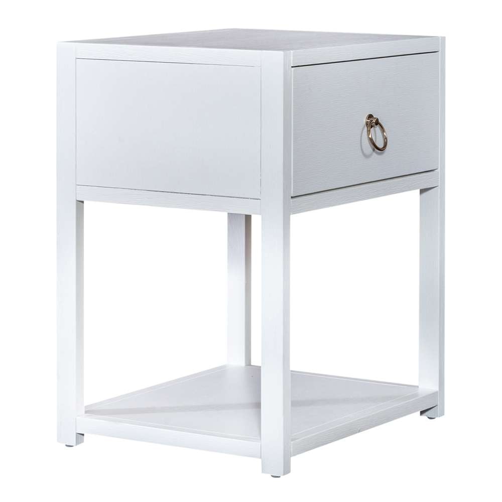 Liberty Furniture - East End 1 Drawer 1 Shelf Accent Table - 2030WH-AT2126 veiw 2