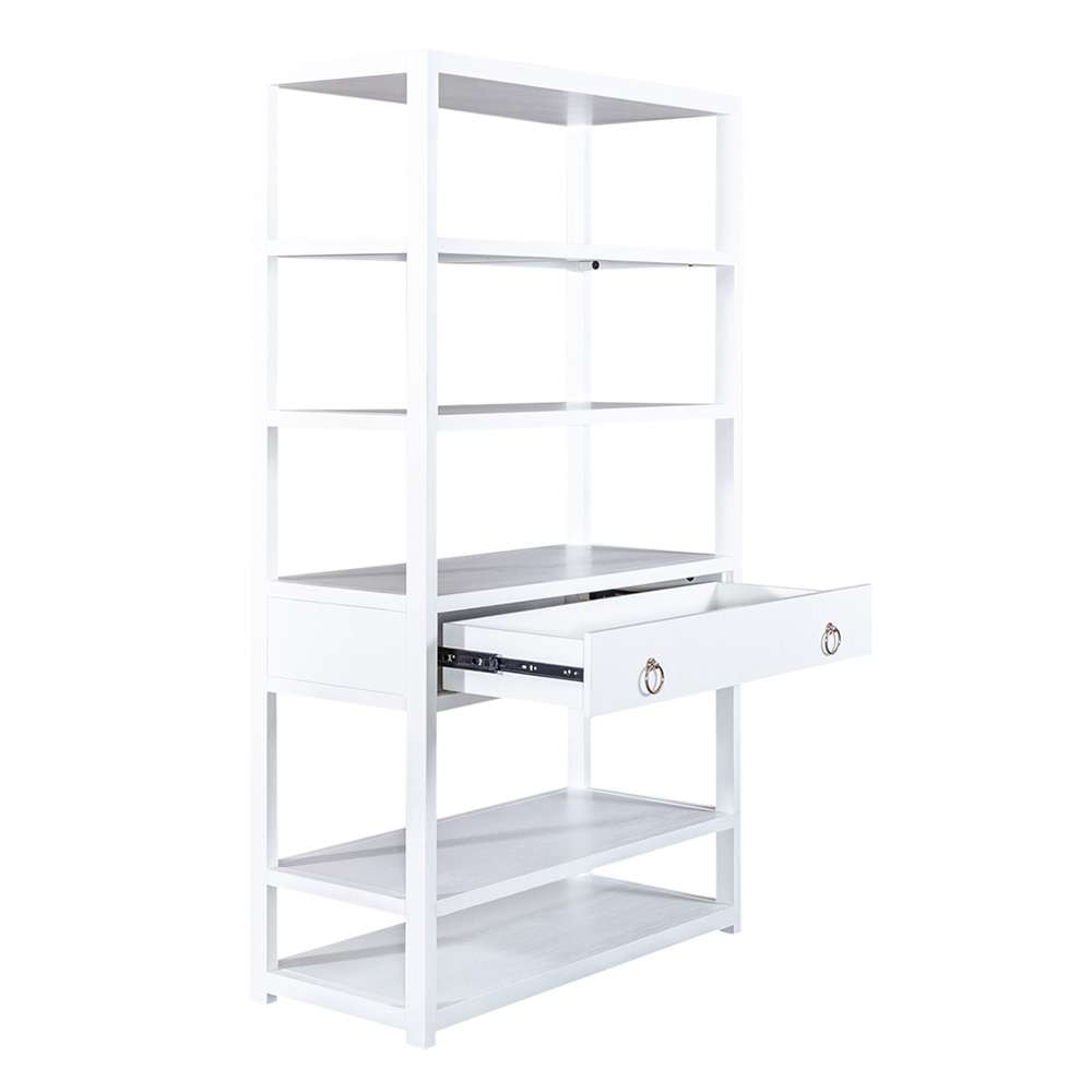 Liberty Furniture - East End Accent Bookcase - 2030WH-AB3970 veiw 7