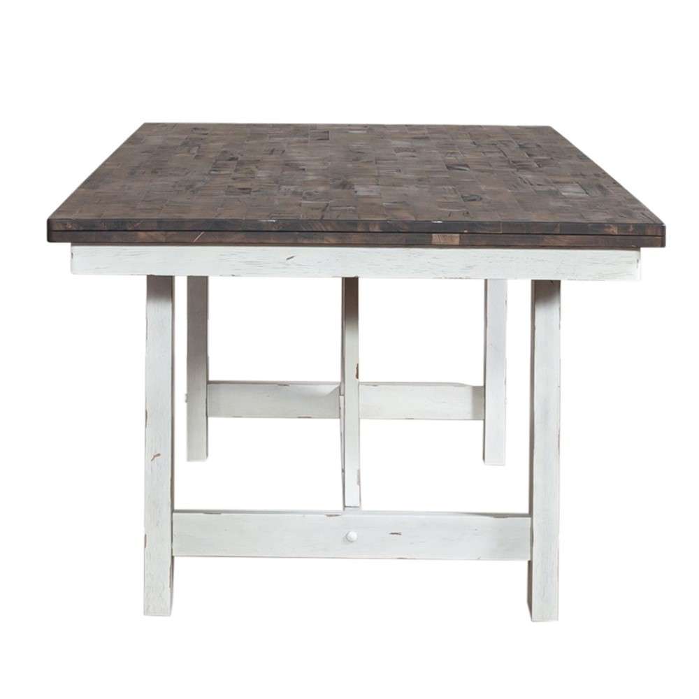 Liberty Furniture - Farmhouse Fixed Top Trestle Table - 139WH-T4078 veiw 4