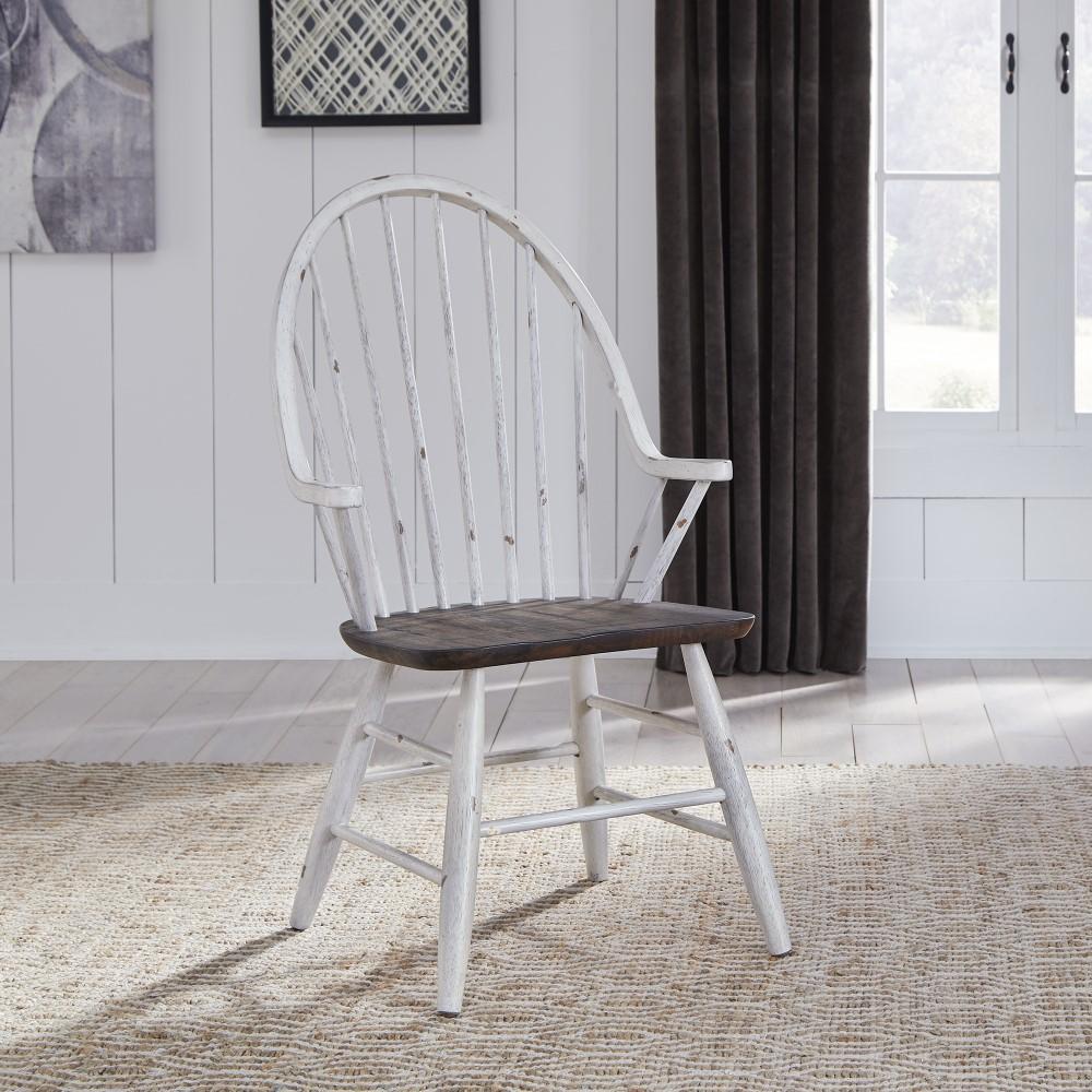 Liberty Furniture - Farmhouse Optional 7 Piece Trestle Table Set - 139WH-CD-O7TRS veiw 3
