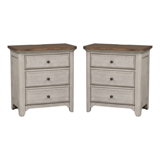 Liberty Furniture - Farmhouse Reimagined 2 Night Stands - 652-BR-2NS view 1