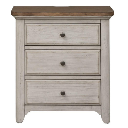 Liberty Furniture - Farmhouse Reimagined 3 Drawer Night Stand - 652-BR61 veiw 1