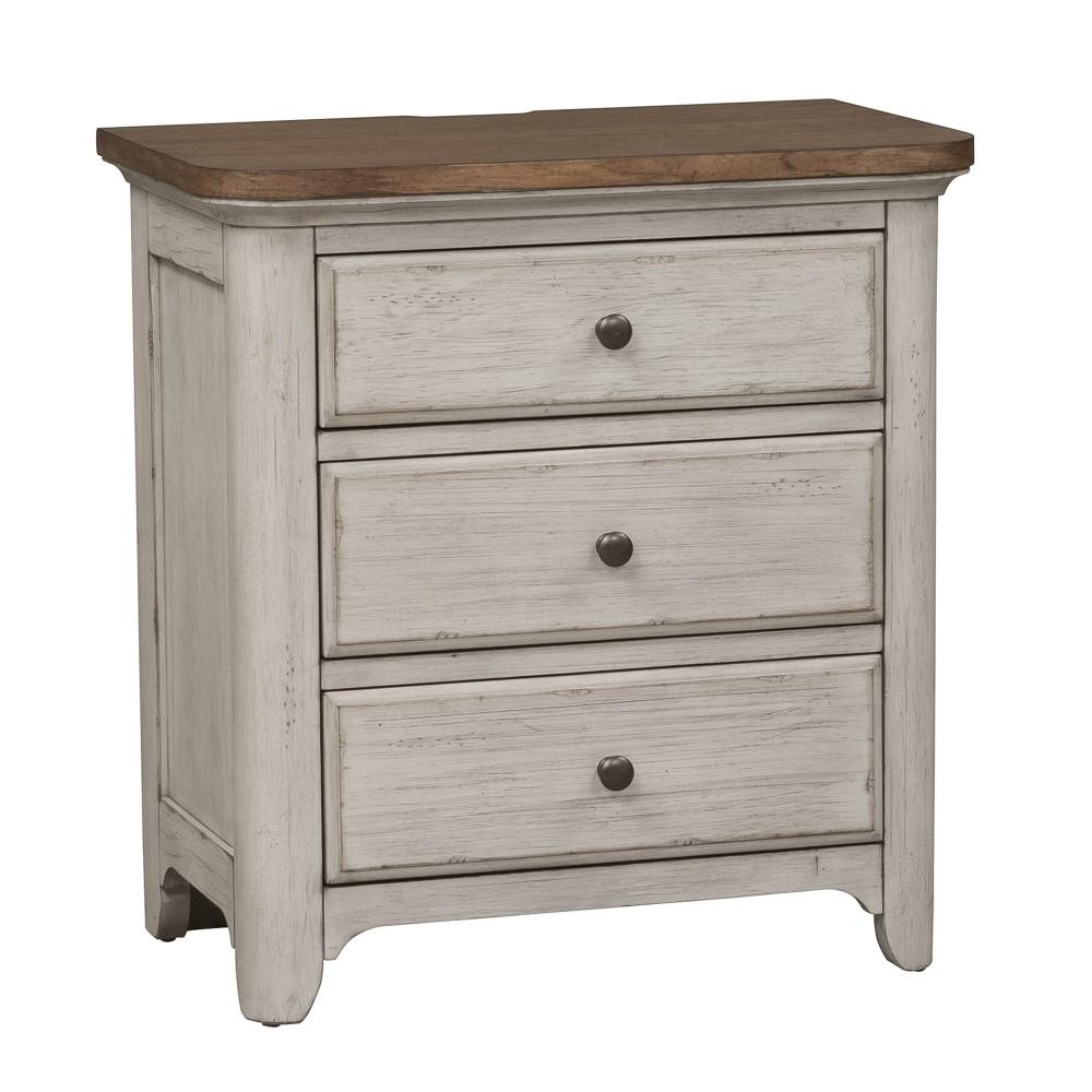 Liberty Furniture - Farmhouse Reimagined 3 Drawer Night Stand - 652-BR61 veiw 3