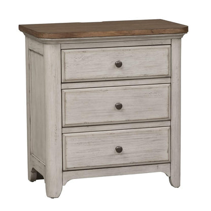 Liberty Furniture - Farmhouse Reimagined 3 Drawer Night Stand - 652-BR61 veiw 3