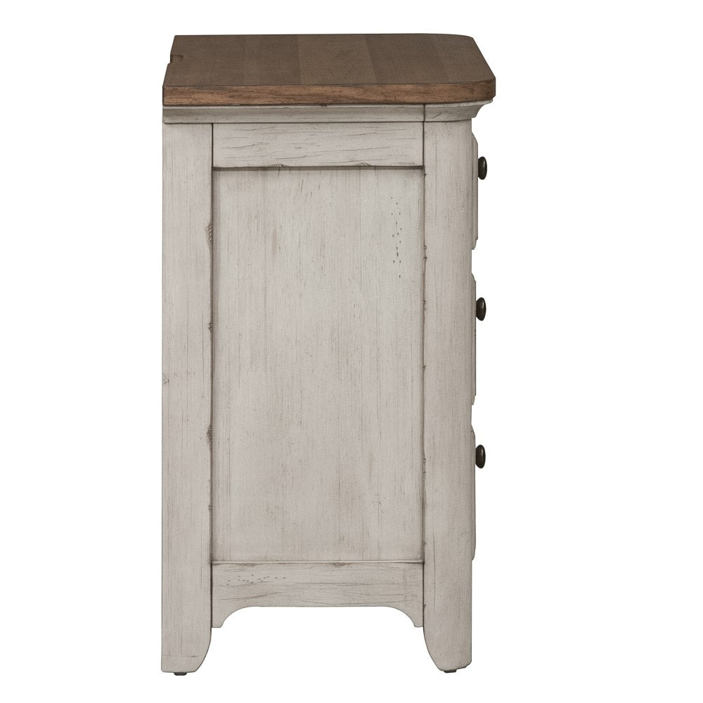 Liberty Furniture - Farmhouse Reimagined 3 Drawer Night Stand - 652-BR61 veiw 4