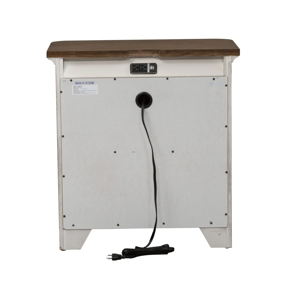 Liberty Furniture - Farmhouse Reimagined 3 Drawer Night Stand - 652-BR61 veiw 5