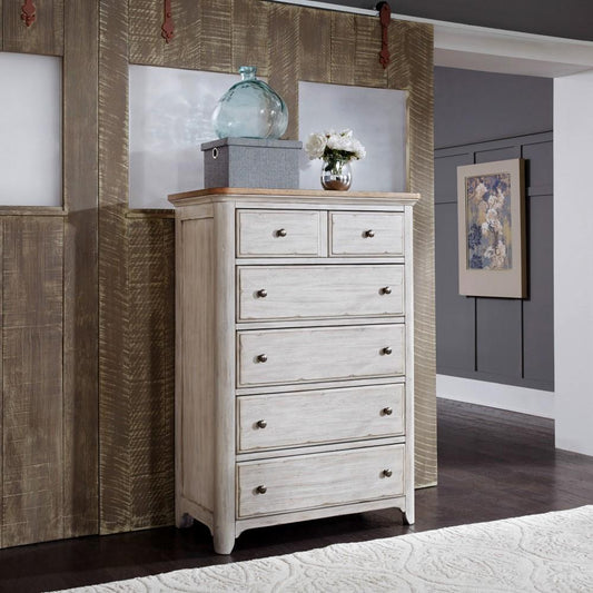 Liberty Furniture - Farmhouse Reimagined 5 Drawer Chest - 652-BR41 veiw 2