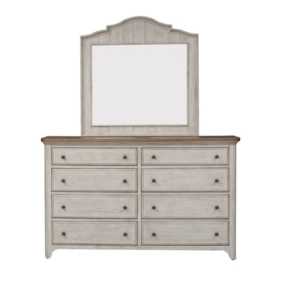 Liberty Furniture - Farmhouse Reimagined 5 Piece Queen Poster Bed, Dresser & Mirror, Chest, Nightstand Set - 652-BR-QPSDMCN veiw 4