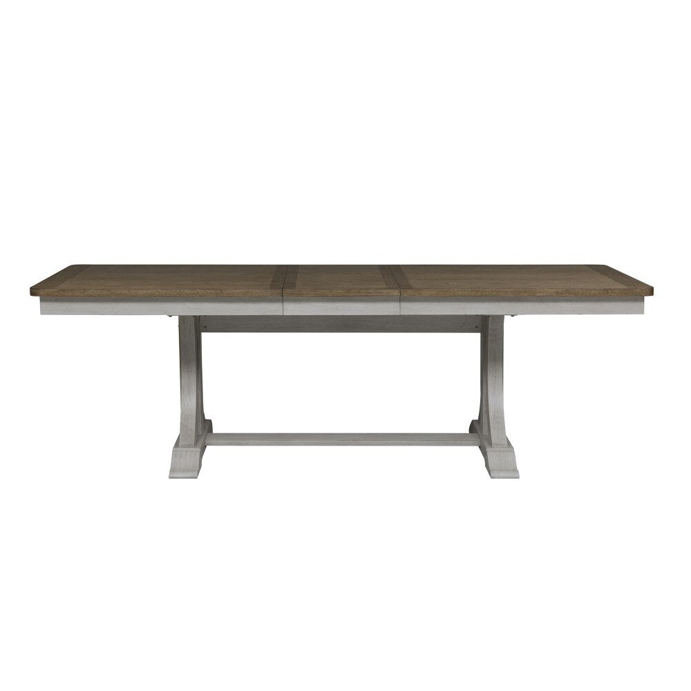 Liberty Furniture - Farmhouse Reimagined 5 Piece Trestle Table Set - 652-DR-5TRS veiw 3