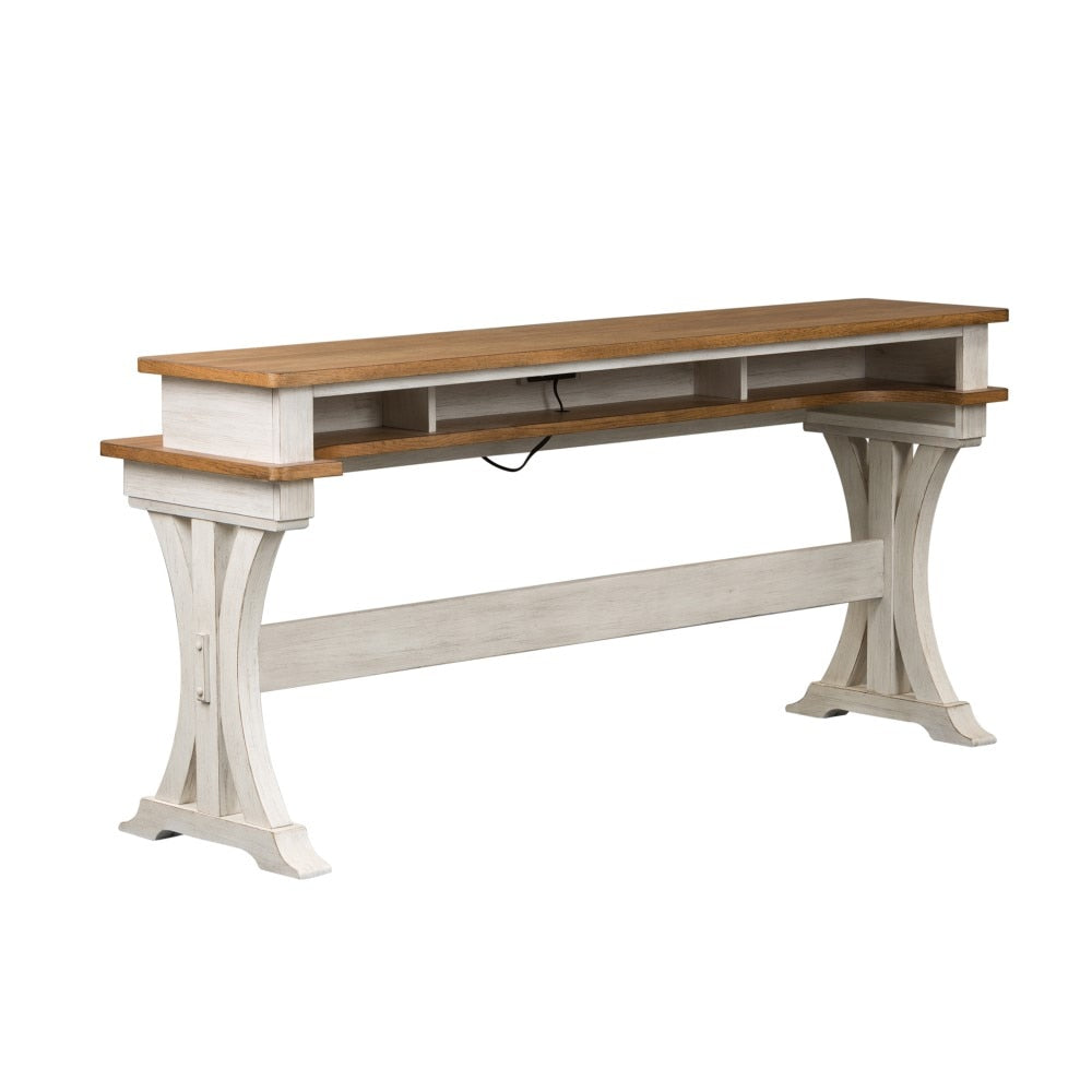 Liberty Furniture - Farmhouse Reimagined Console Bar Table - 652-OT7636 veiw 2