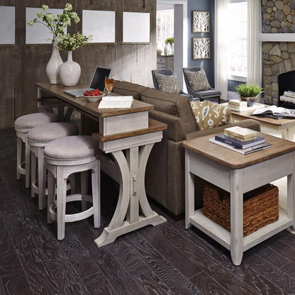 Liberty Furniture - Farmhouse Reimagined Console Bar Table - 652-OT7636 veiw 7