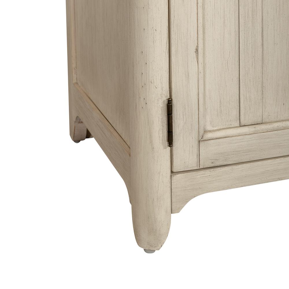 Liberty Furniture - Farmhouse Reimagined Door Credenza in Antique White w/ Chestnut Tops - 652-HO120 veiw 6