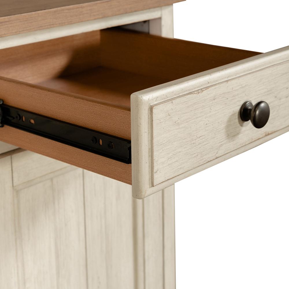 Liberty Furniture - Farmhouse Reimagined Door Credenza in Antique White w/ Chestnut Tops - 652-HO120 veiw 14