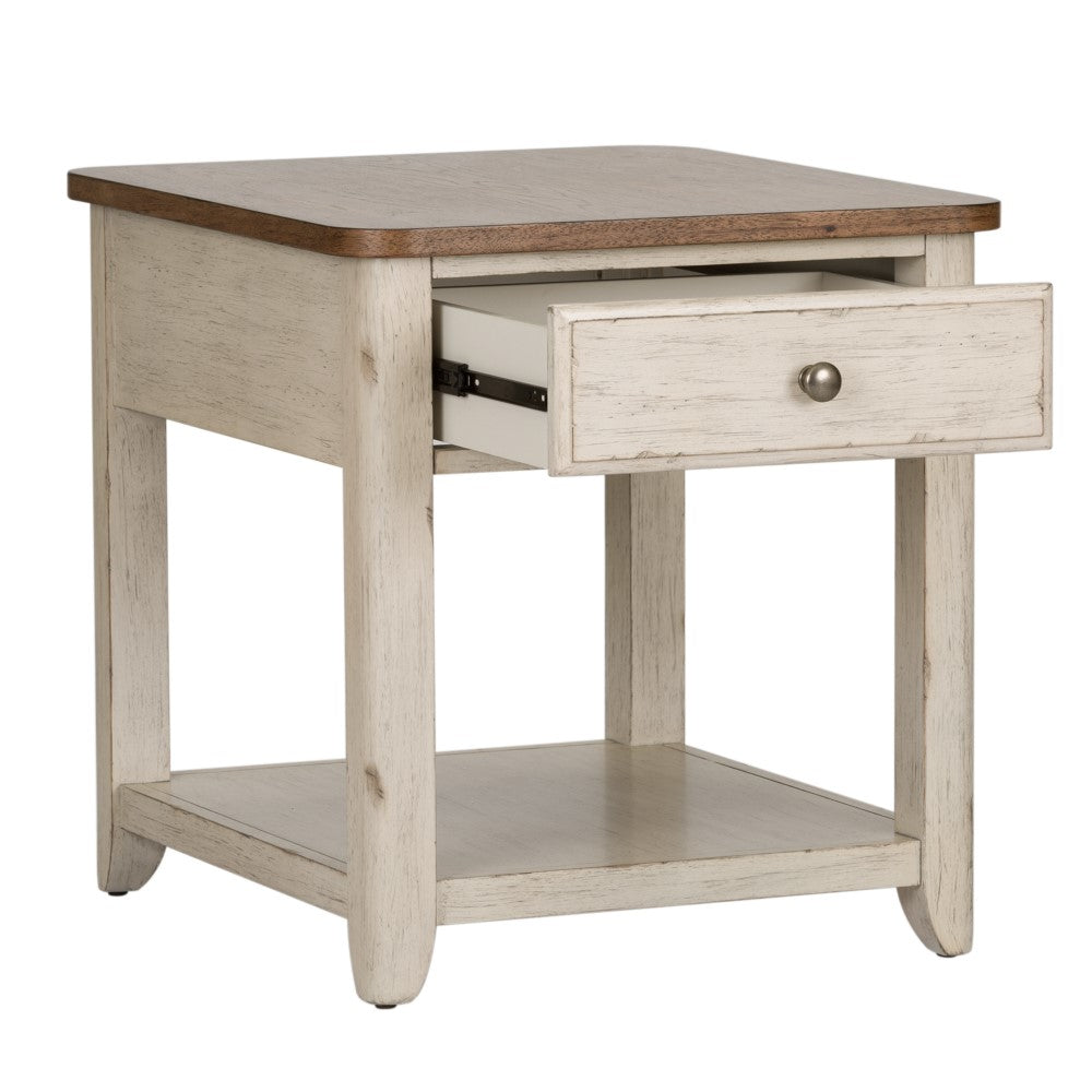Liberty Furniture - Farmhouse Reimagined End Table with Basket - 652-OT1020 veiw 5