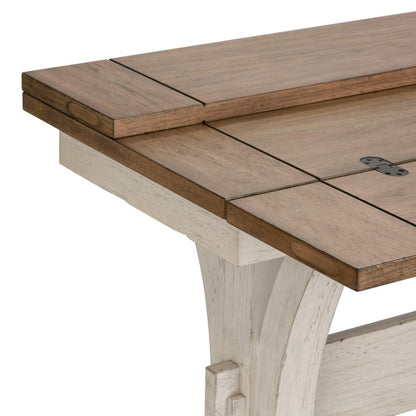 Liberty Furniture - Farmhouse Reimagined Flip Lid Sofa Table - 652-OT1031 veiw 7
