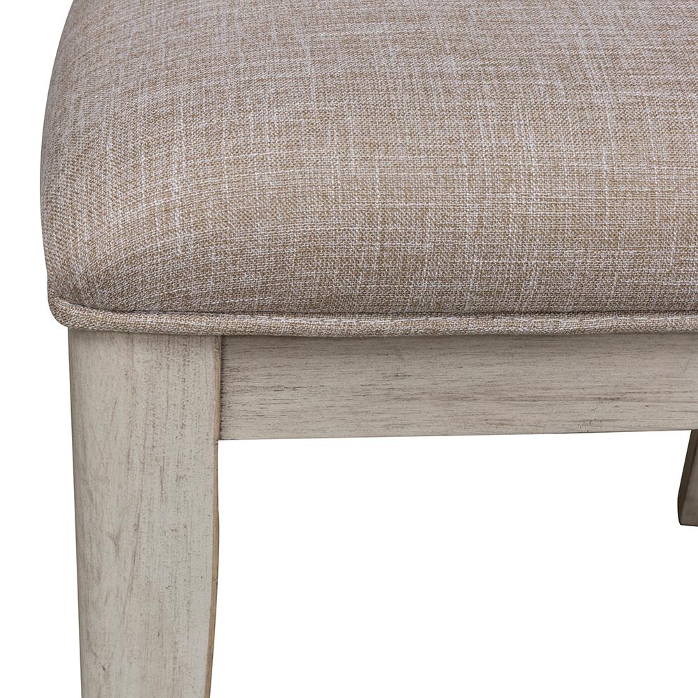 Liberty Furniture - Farmhouse Reimagined Ladder Back Uph Side Chair  in Antique White w/ Chestnut Tops - 652-C2001S veiw 9