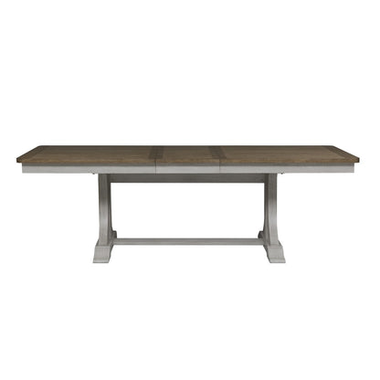 Liberty Furniture - Farmhouse Reimagined 7 Piece Trestle Table Set - 652-DR-O7TRS veiw 3