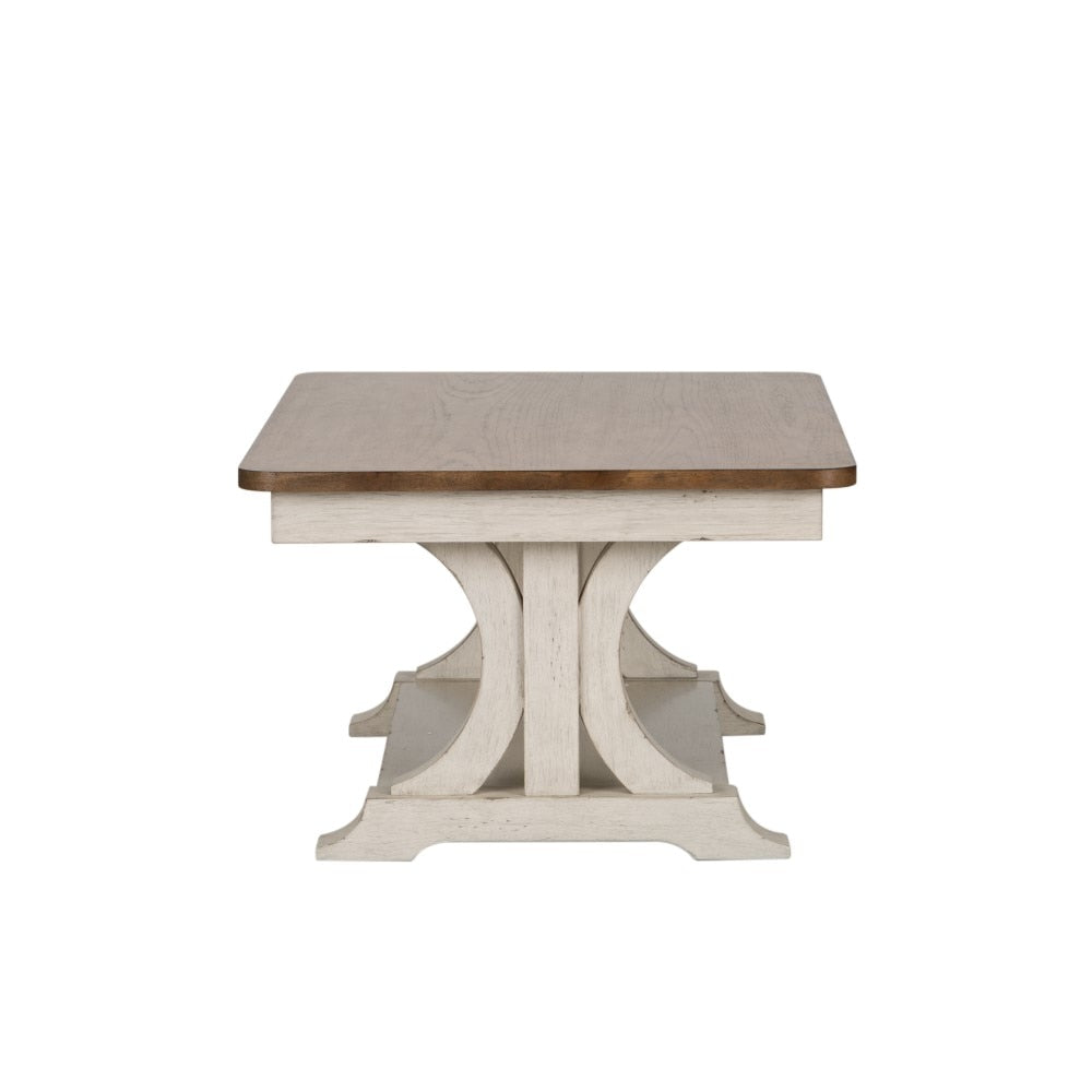 Liberty Furniture - Farmhouse Reimagined Rectangular Cocktail Table - 652-OT1010 veiw 4