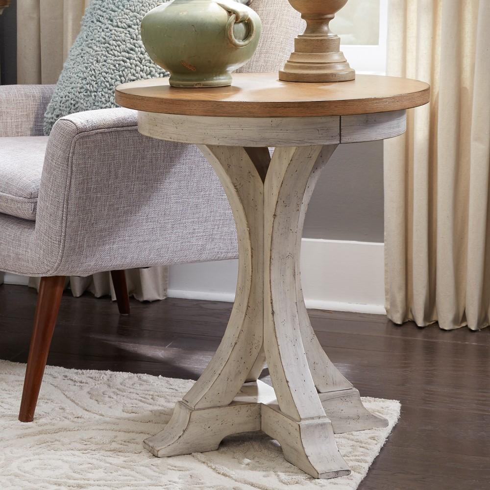 Liberty Furniture - Farmhouse Reimagined Round Chair Side Table - 652-OT1021 veiw 2