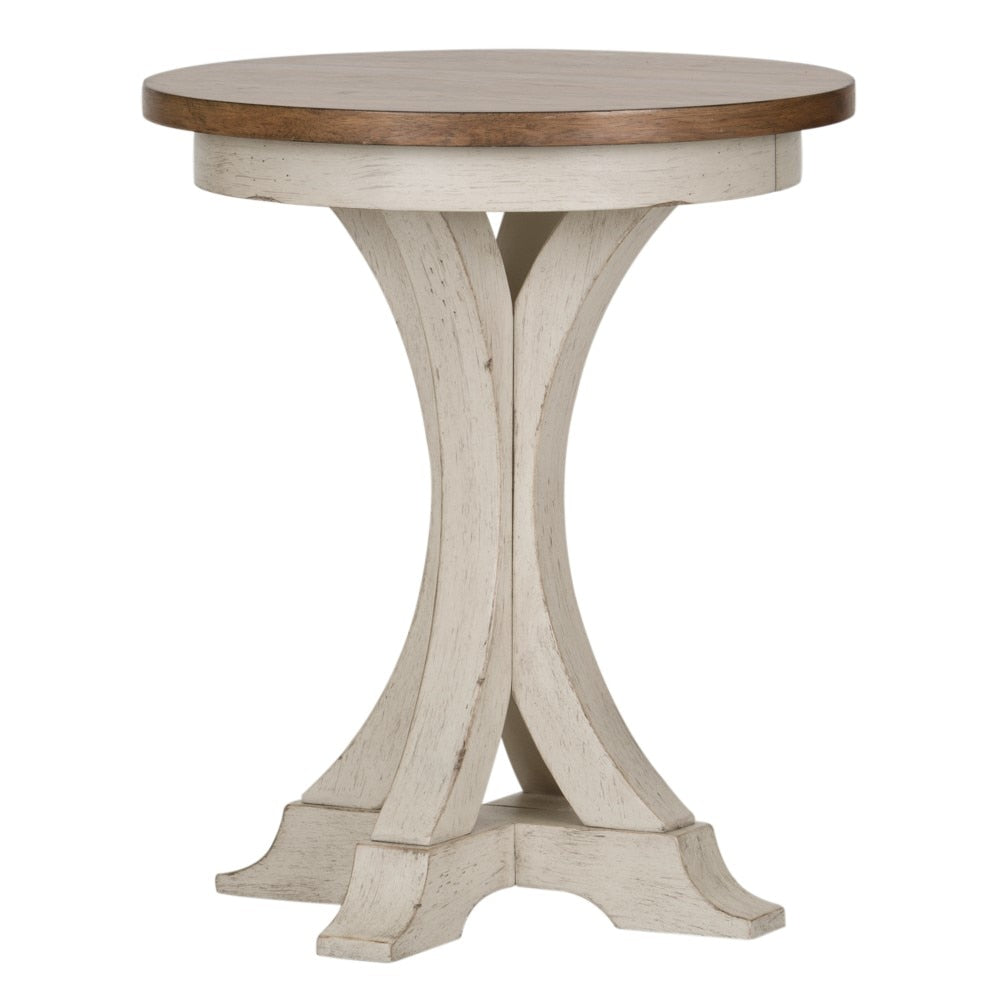 Liberty Furniture - Farmhouse Reimagined Round Chair Side Table - 652-OT1021 veiw 3