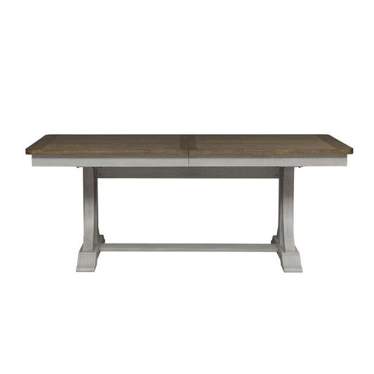 Liberty Furniture - Farmhouse Reimagined Trestle Table - 652-P4096_652-T4096 veiw 1